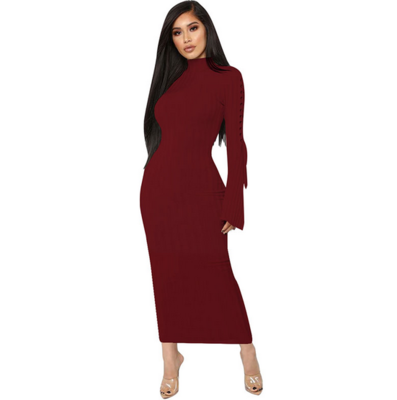 VESTIDO MAXI MANGA LARGA