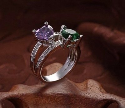 Anillo Corazones tallados