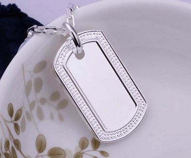 Colgante Placa de Identidad
