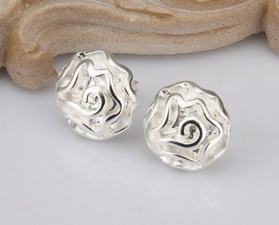 Pendientes Rosas de Plata