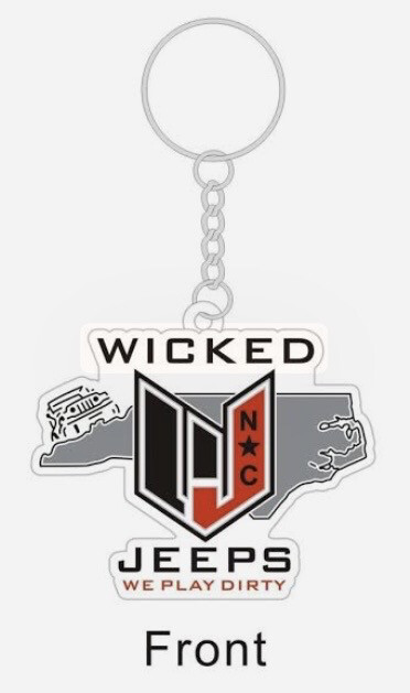 Wicked Jeeps NC Keychain
