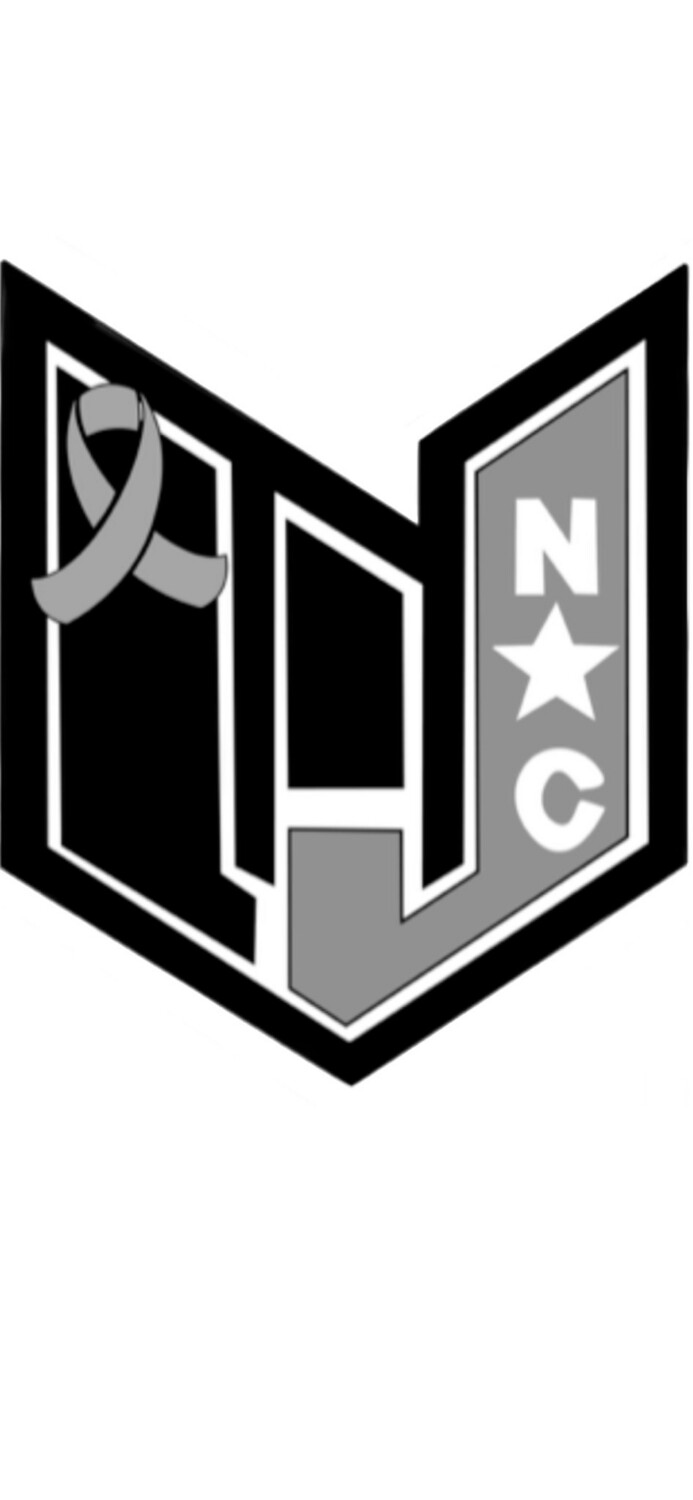 Wicked Jeeps NC Logo Shield Brain Cancer Awareness 6x5