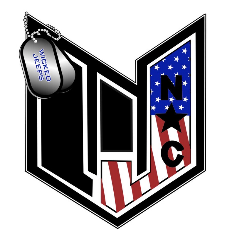 Wicked Jeeps NC Logo Shield Military Dog Tags