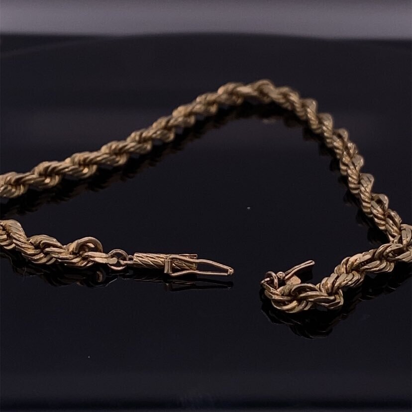 14kt Rope Bracelet