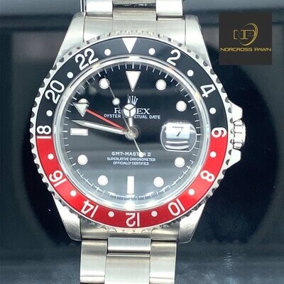 40MM Rolex GMT Master II S/S Sport Watch