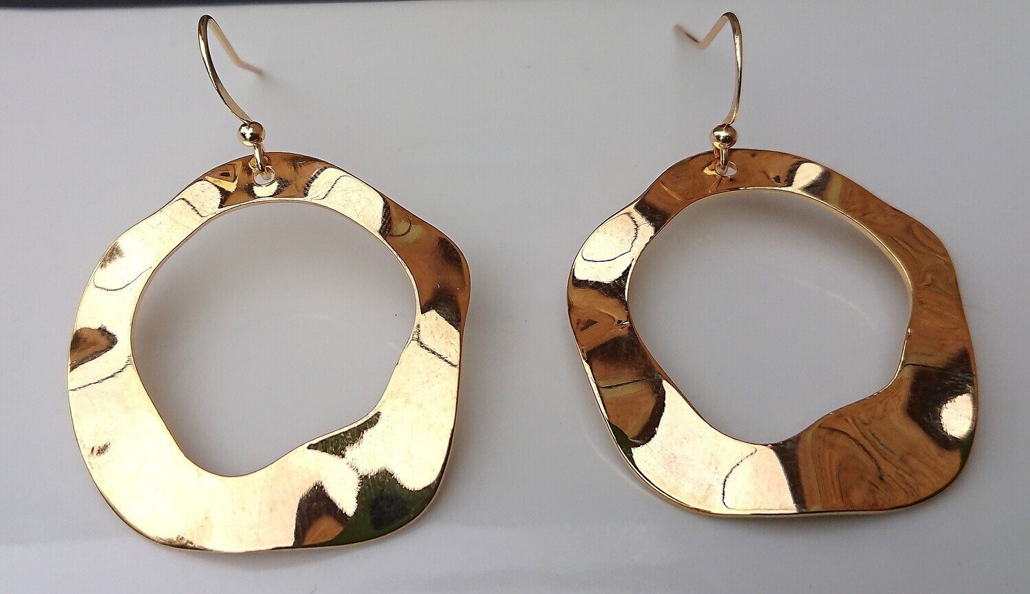 Boucles Ondina laiton doré or fin