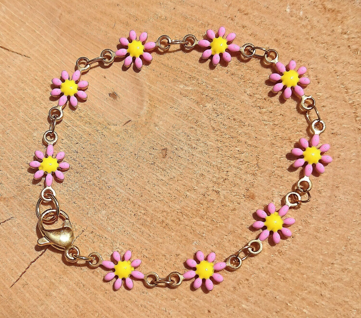 Bracelet Zoé acier or rose
