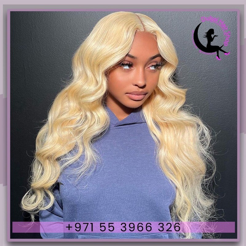 Trish Blonde Bodywave Original Hair lacewig 28 Inches