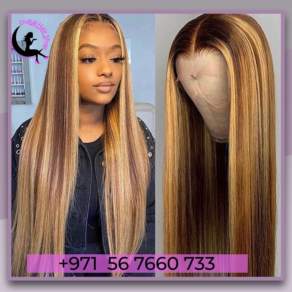 Highlighted  brown frontal Kiara long