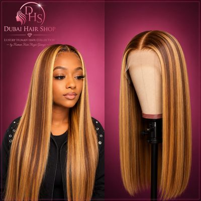 Highlighted  brown frontal Kiara long