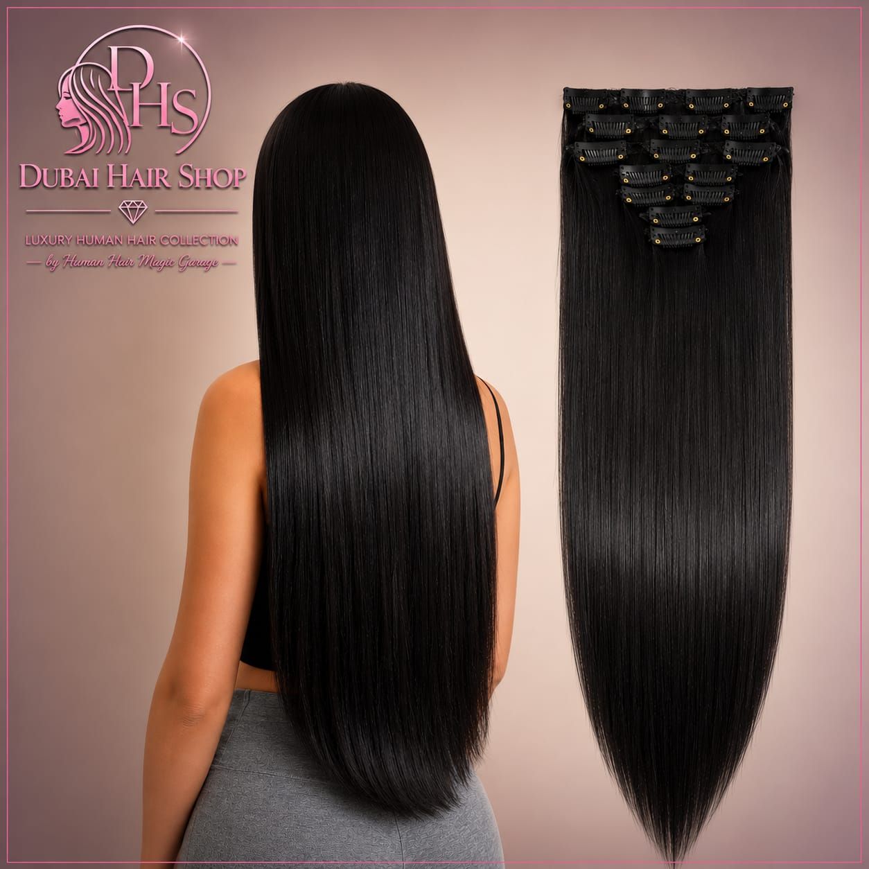 26" Double Volume clip in extensions