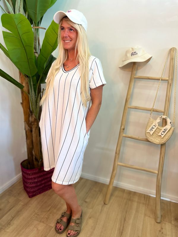 Shirtkleid gestreift