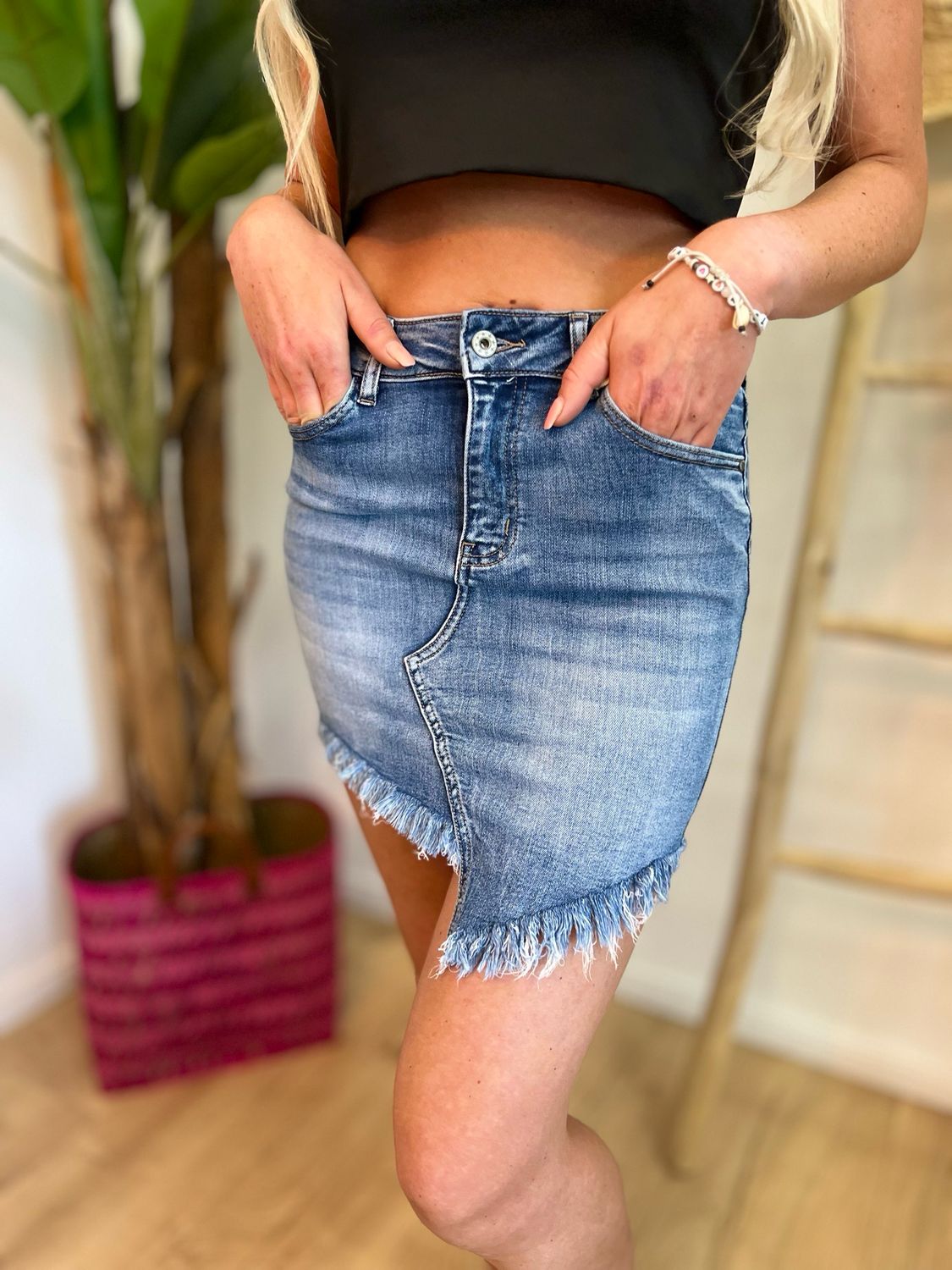 Jeansrock „Destroy“