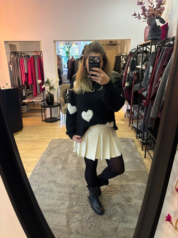 Strickrock in Plissee-Optik