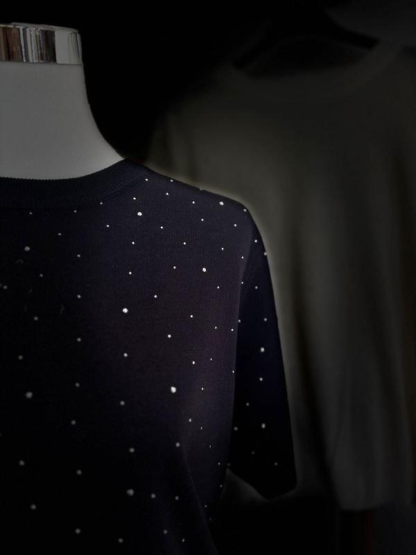 Glitzer Strick Shirt