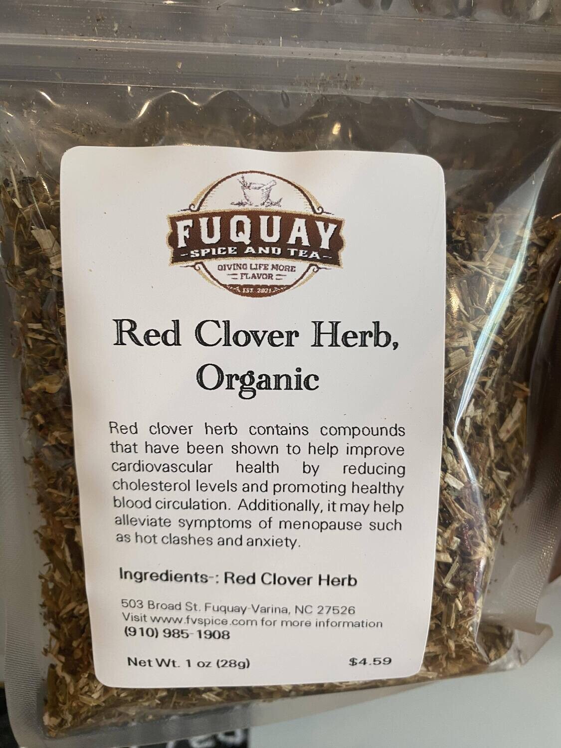 Red Clover, Organic