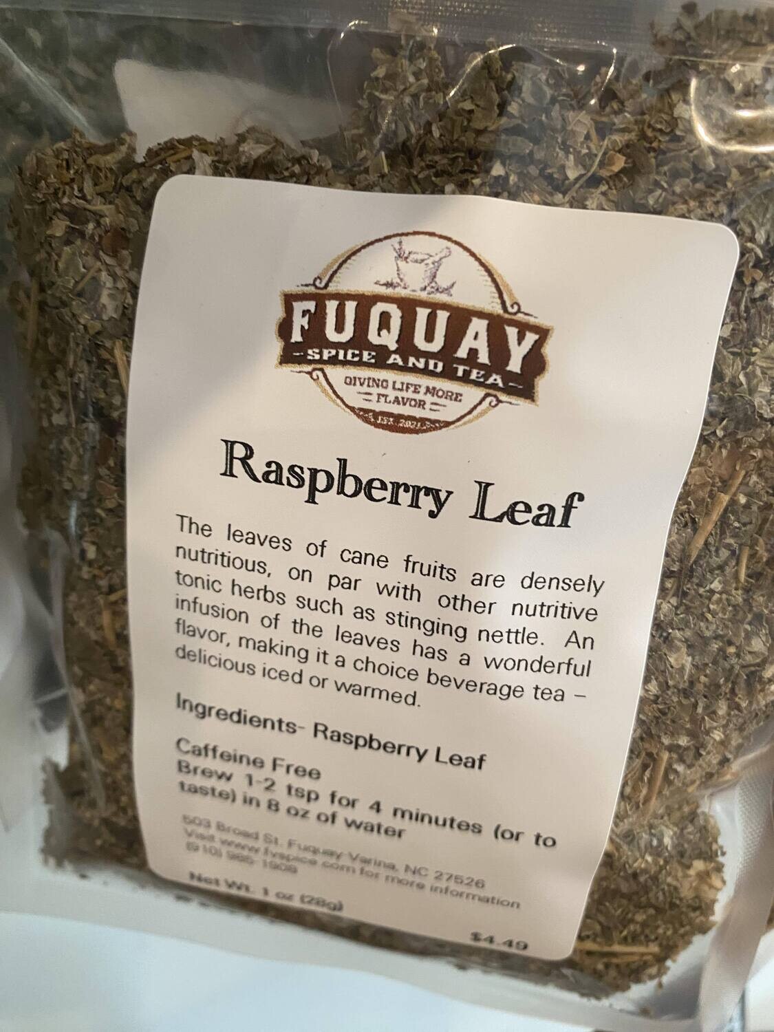 Raspberry Leaf, Organic