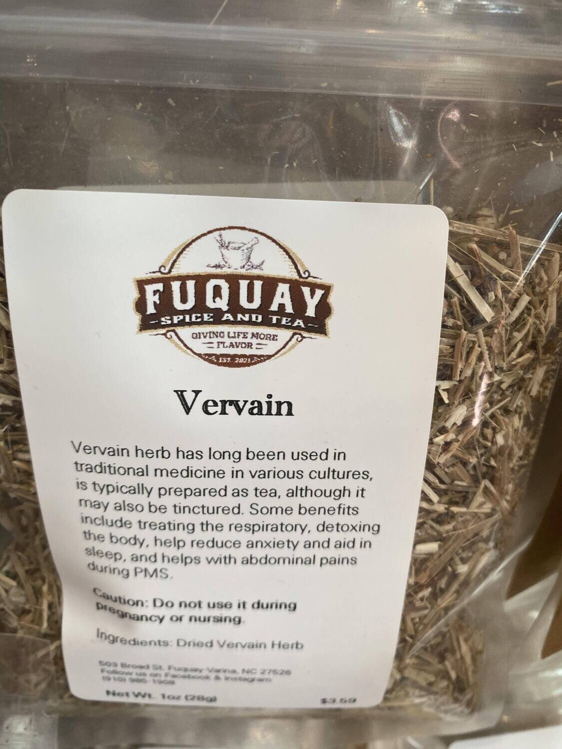 Vervain, Wild Crafted