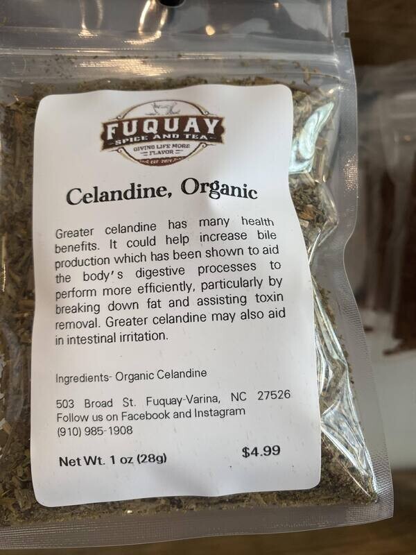 Celandine, Organic