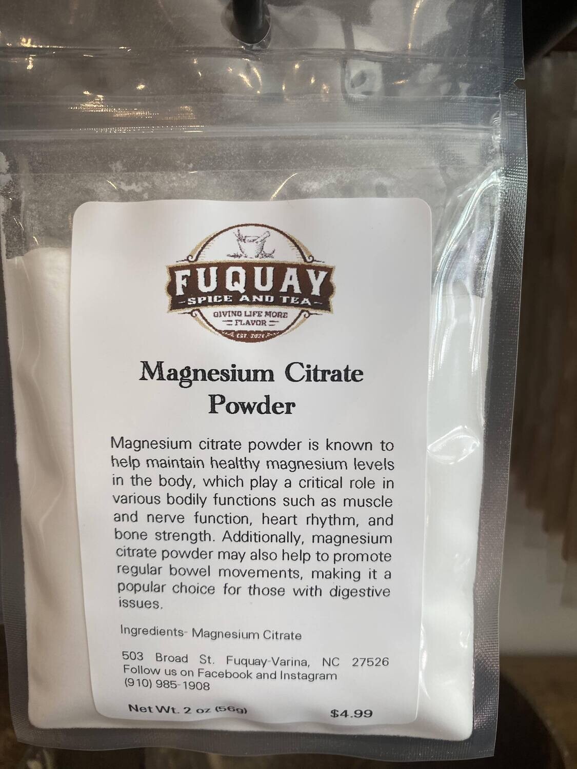Magnesium Citrate Powder