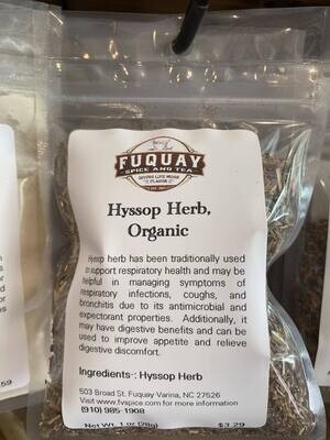 Hyssop Herb, Organic
