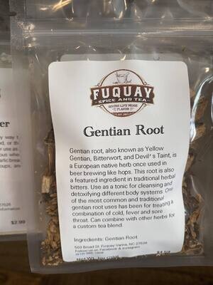Gentian Root, Wild Crafted