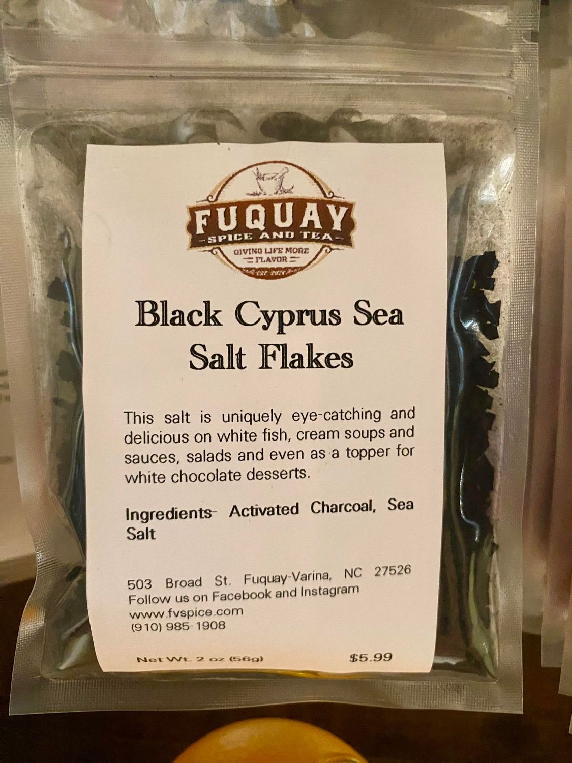 Black Cyprus Sea Salt Flake