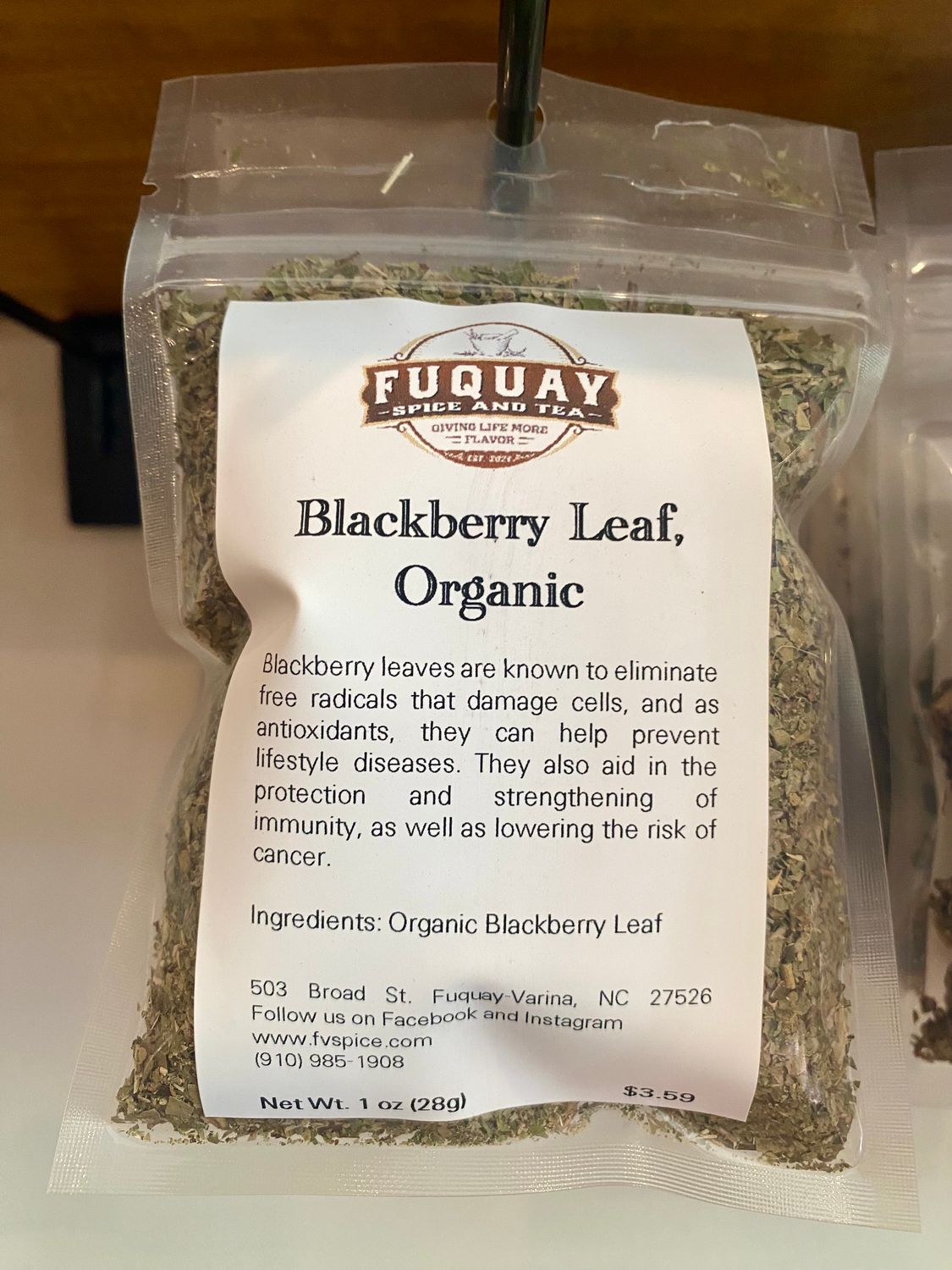 Blackberry Leaf, Organic