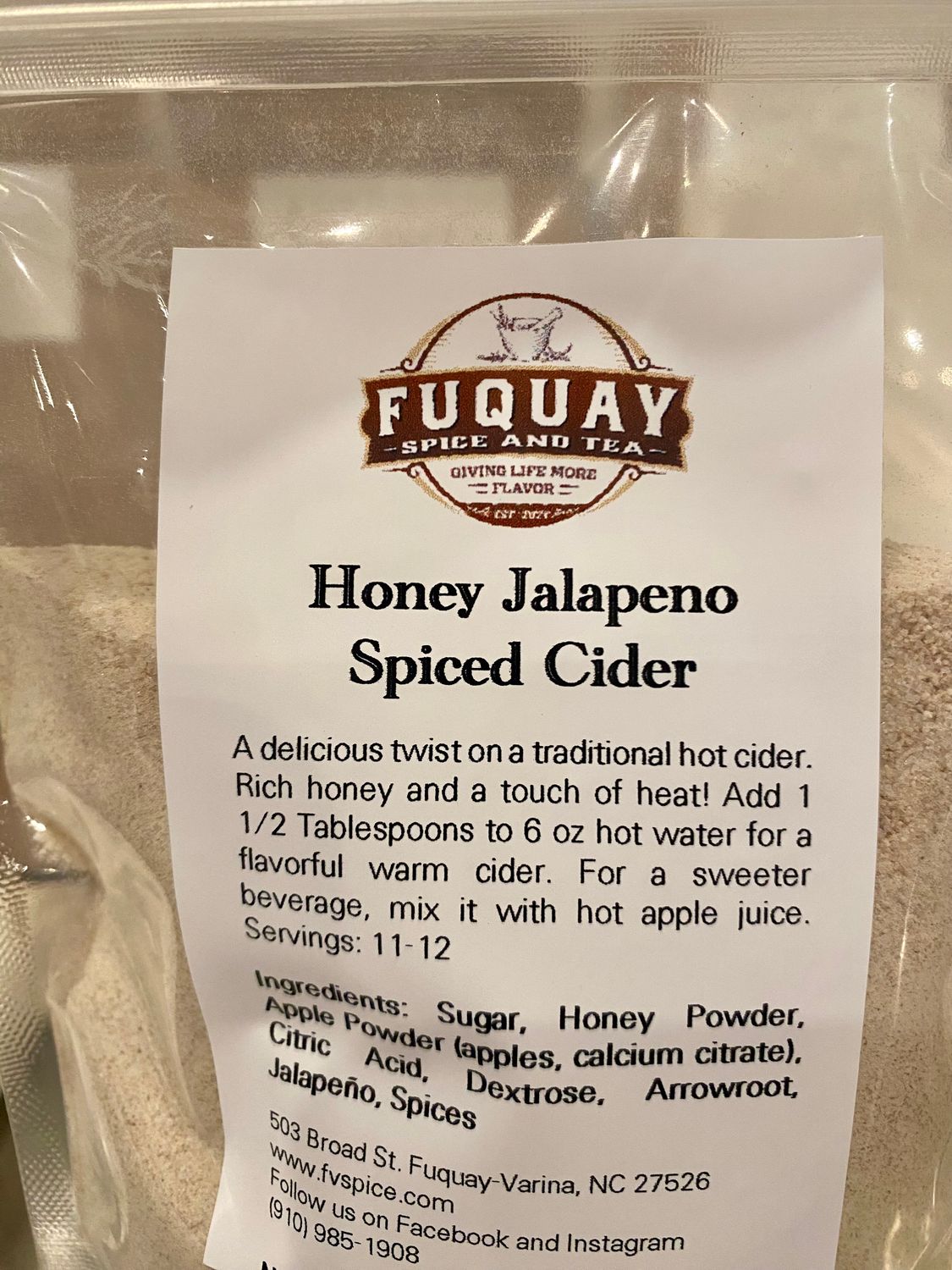 Honey Jalapeno Spiced Cider