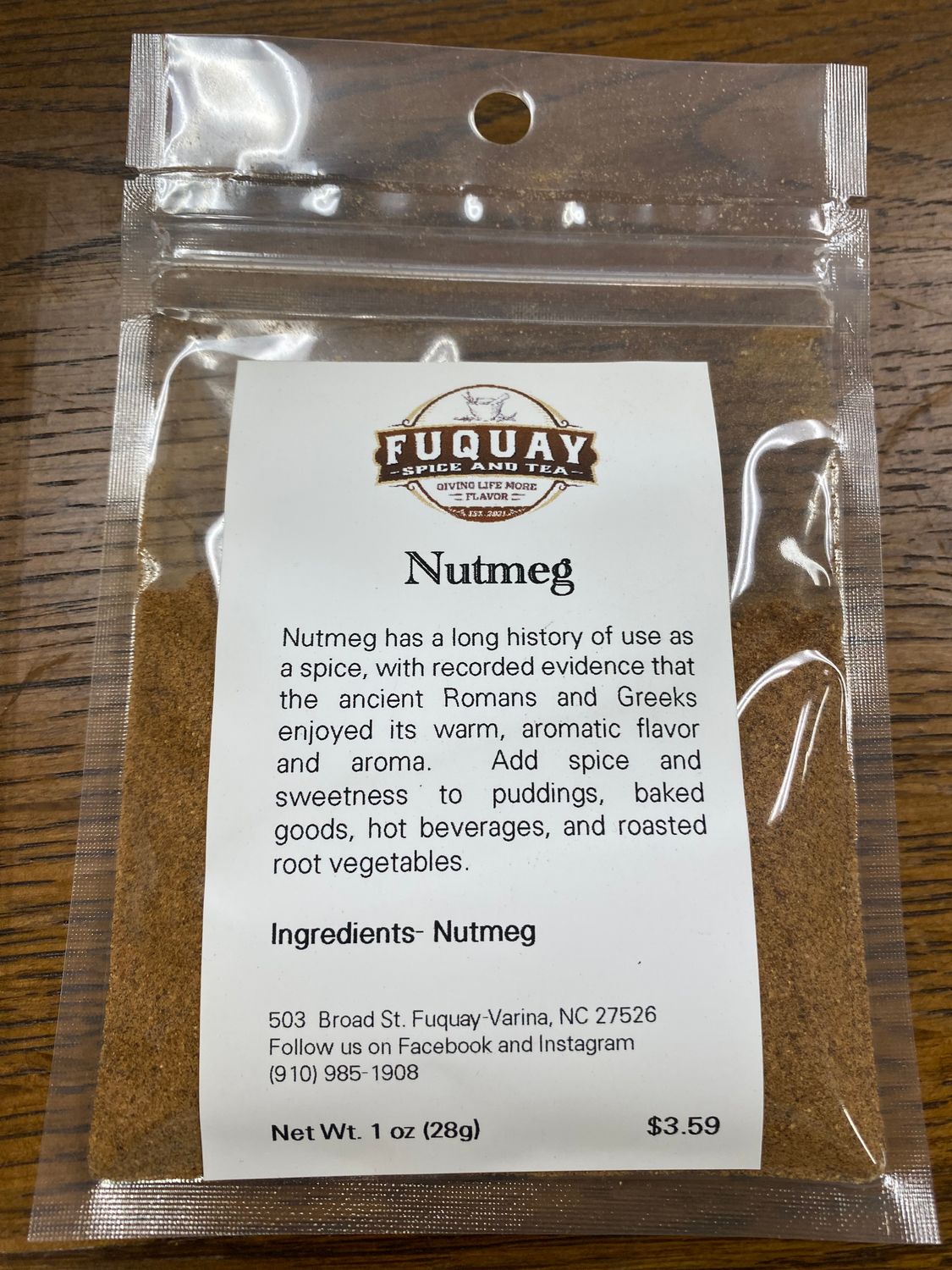 Nutmeg, Ground