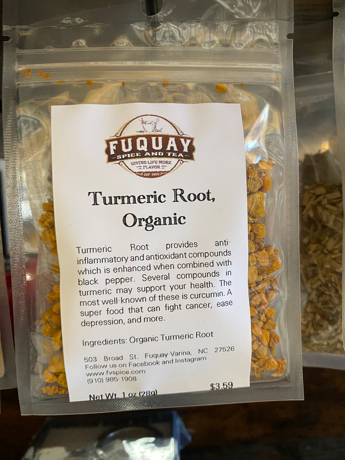 Turmeric Root Organic