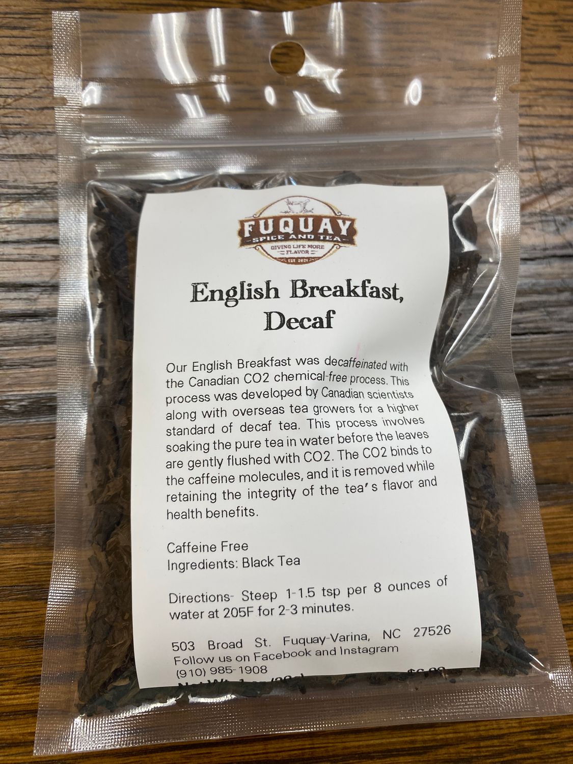 English Breakfast, Decaf