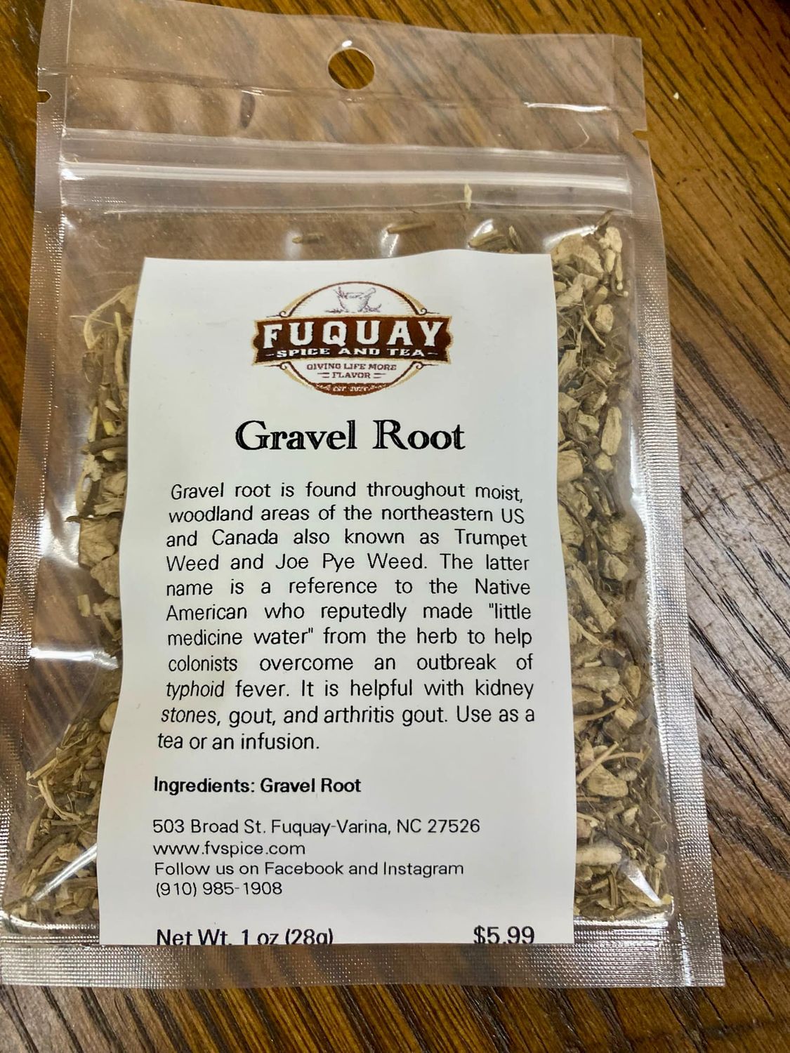 Gravel Root, Wild Crafted