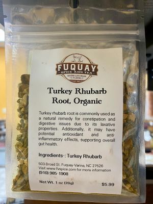 Turkey Rhubarb Root, Organic