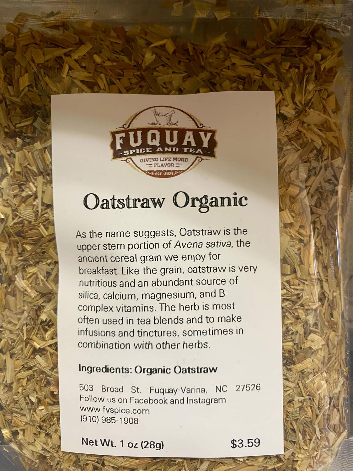 Oatstraw, Organic
