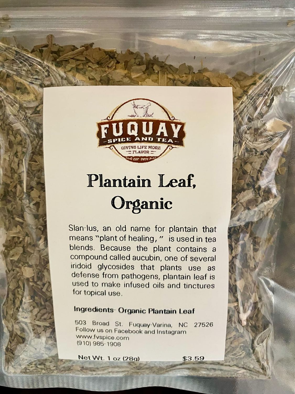 Plantain Leaf Organic
