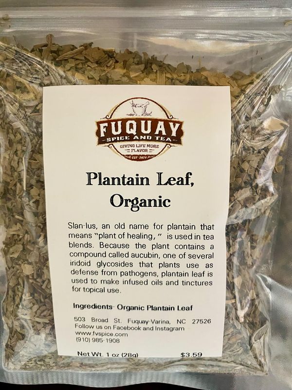 Plantain Leaf, Organic