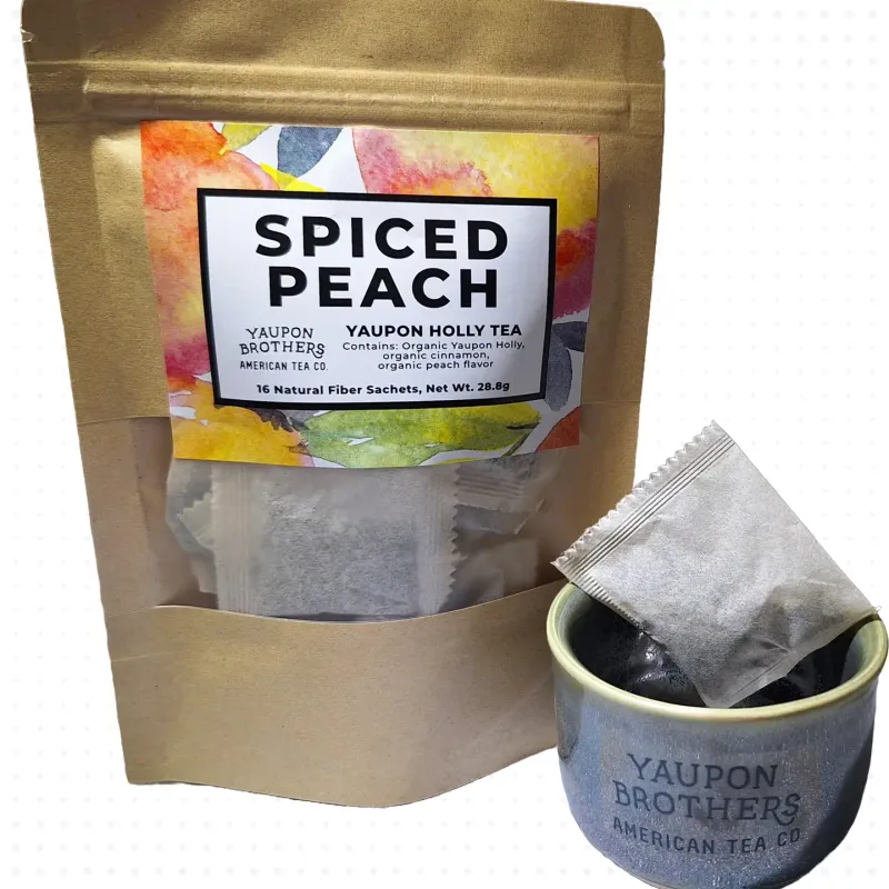 Spiced Peach Yaupon Holly Tea