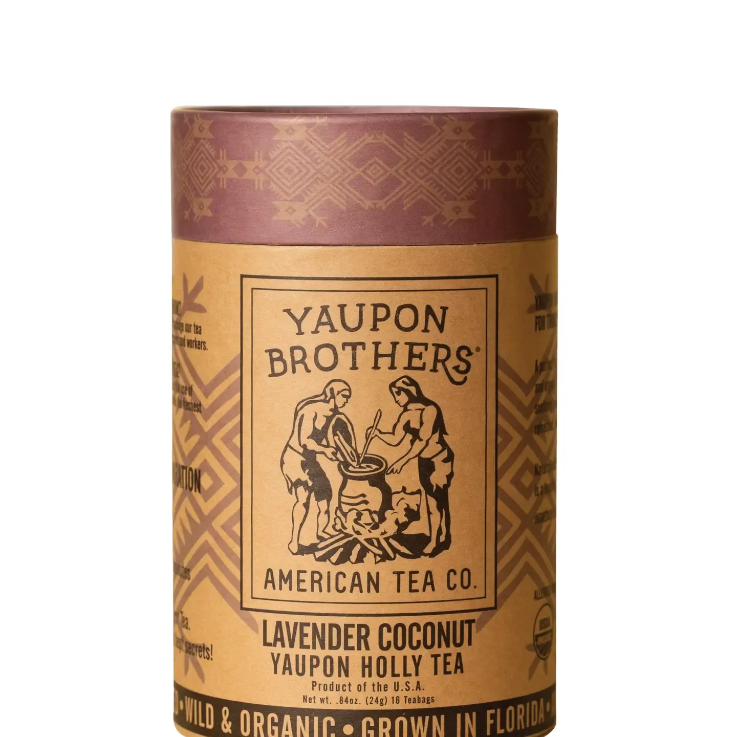 Lavender Coconut Yaupon Holly Tea in Eco Tube