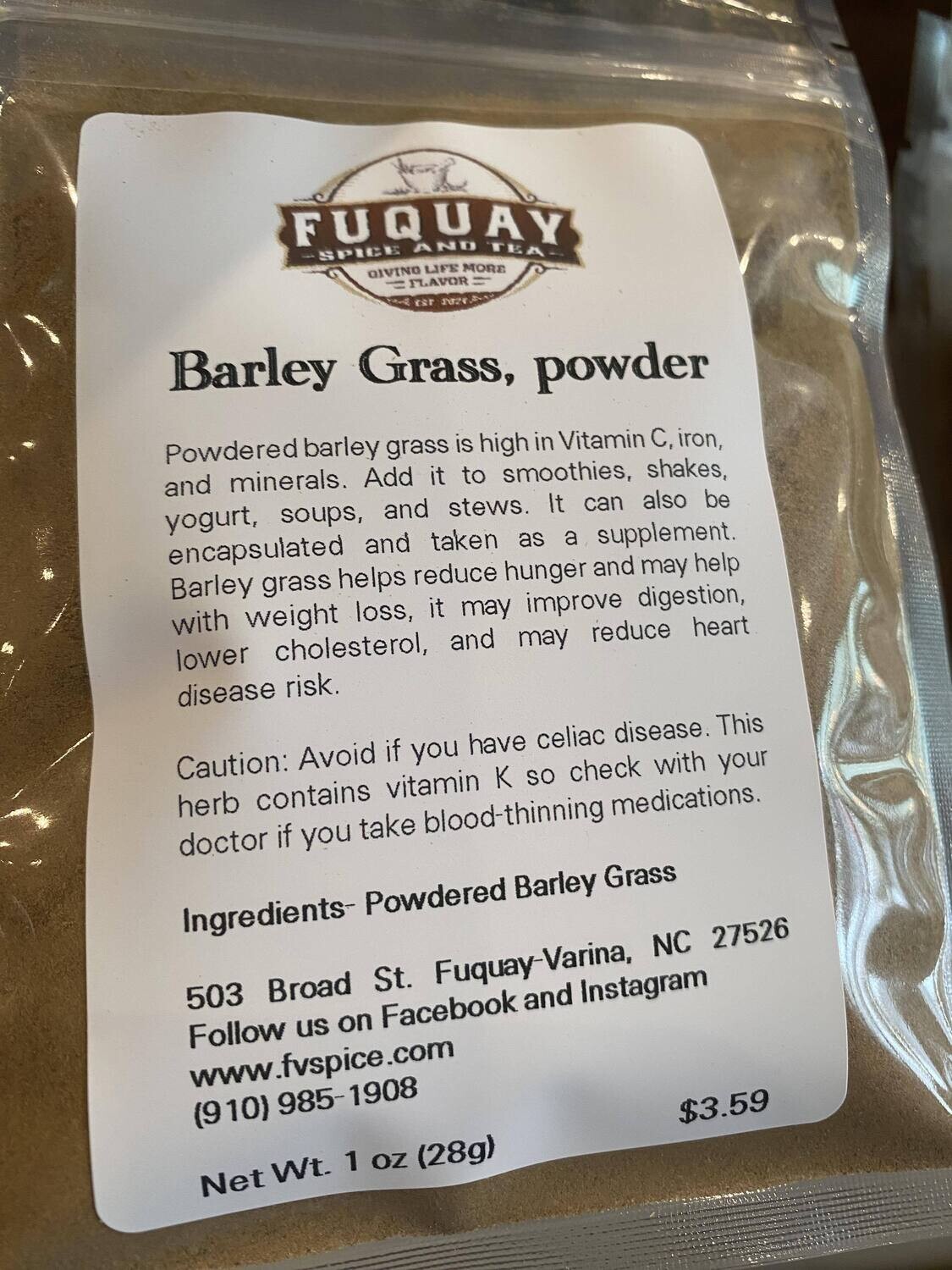 Barley Grass, Powder