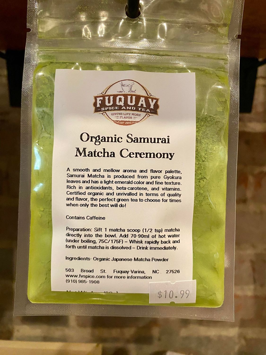 Organic Samurai Matcha Ceremony