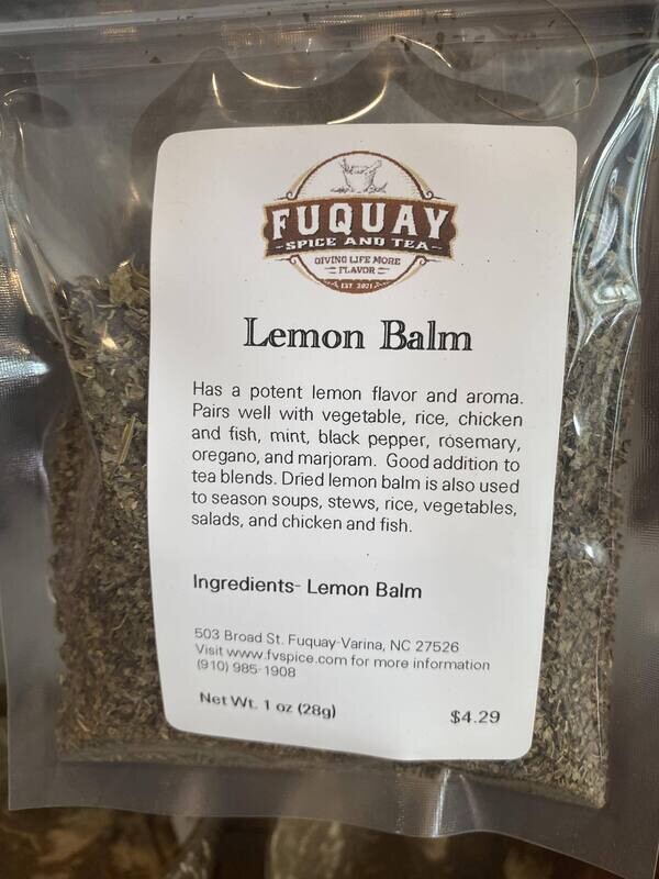 Lemon Balm, Organic