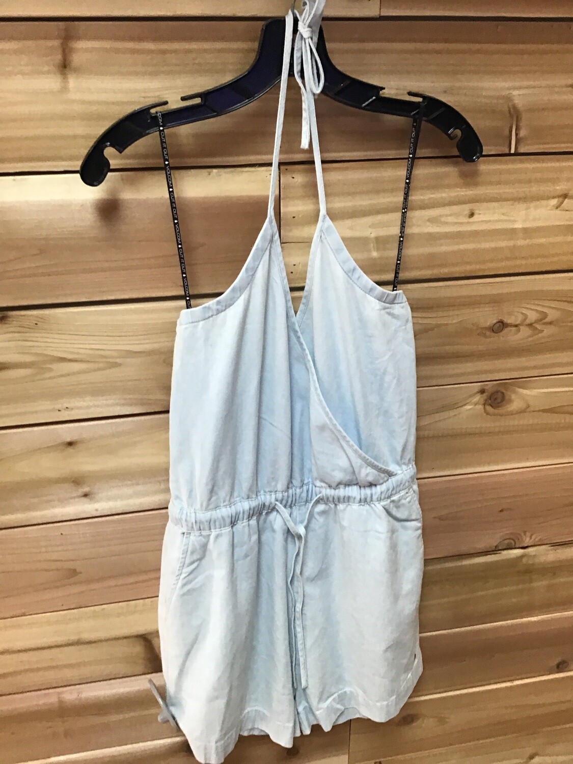 Volcom Stoney Times Romper Vintage Blue, Size: Sml