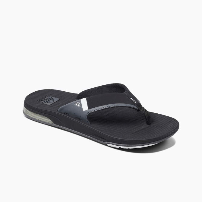 Reef Fanning Low Black/ White Size 8