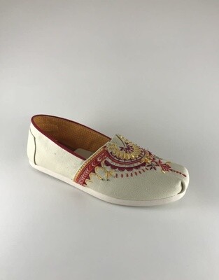 Toms Natural Beaded Canvas Classic