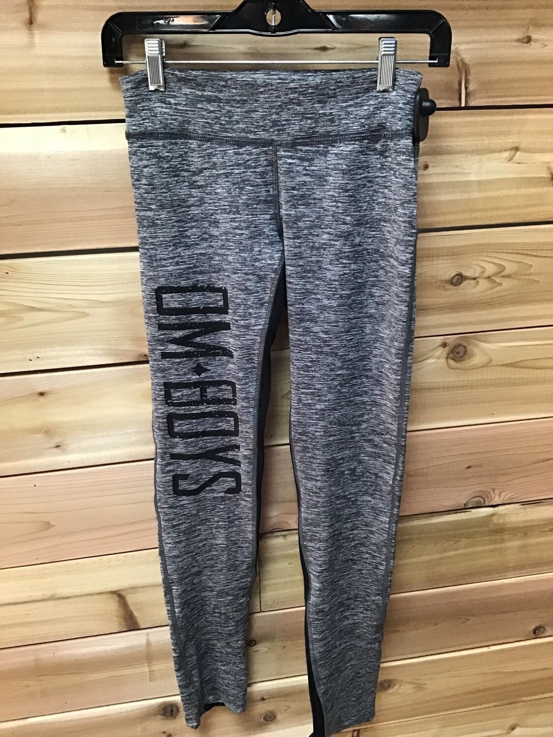 Om Boys Women&#39;s Om Boys Yoga Pants Grey W/Black Size Medium