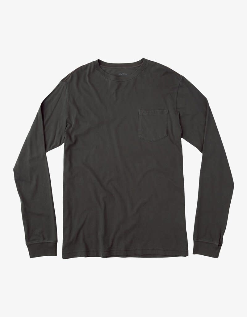 Mens RVCA L/S Pirate Black Pigment