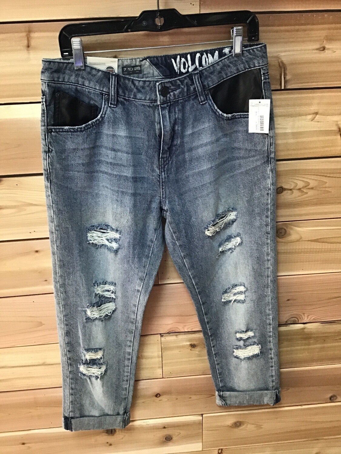 Volcom Stoned Slim Slouch Boyfriend Jean Blue Drift 5