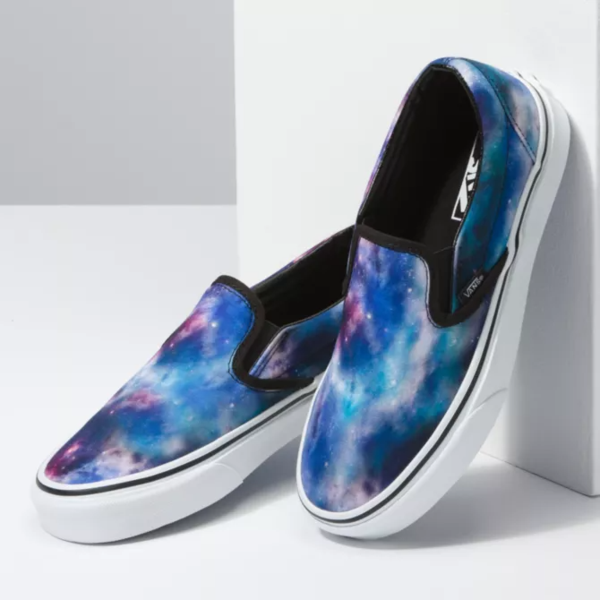 VANS CLASSIC SLIP-ON (GALAXY)  BLACK
