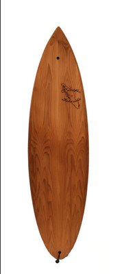 Pacific Island Wooden Surfboard